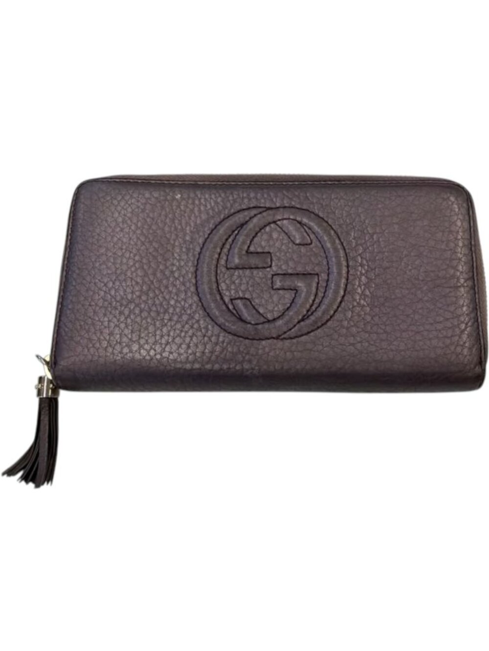 681168CR C1 Gucci Wallet Long Gray Leather